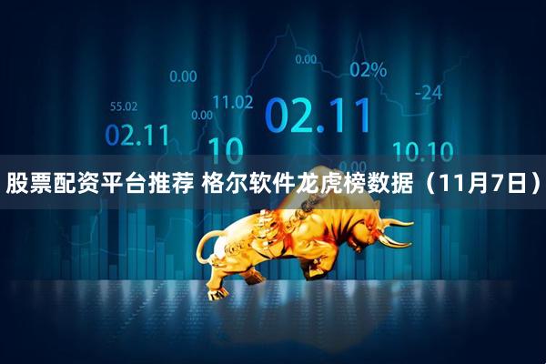 股票配资平台推荐 格尔软件龙虎榜数据（11月7日）